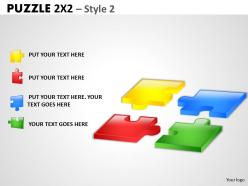 Puzzle 2x2 style 2 ppt 2