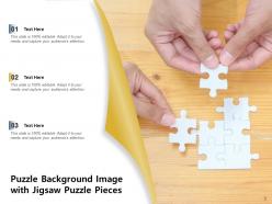 Puzzle Background Business Strategic Teamwork Support