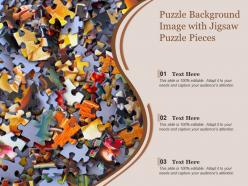 Puzzle background image with jigsaw puzzle pieces