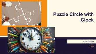 Puzzle Circle With Clock PPT Example AT