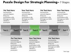 Puzzle design for strategic planning 7 stages wire schematic powerpoint templates