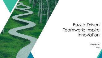 Puzzle Driven Teamwork Inspire Innovation PPT Sample AT