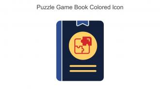 Puzzle Game Book Colored Icon In Powerpoint Pptx Png And Editable Eps Format