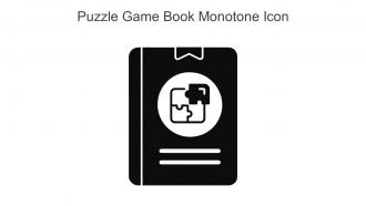 Puzzle Game Book Monotone Icon In Powerpoint Pptx Png And Editable Eps Format