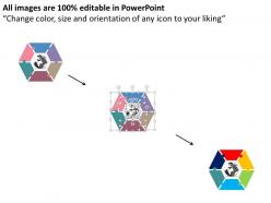 9707069 style cluster hexagonal 6 piece powerpoint presentation diagram infographic slide