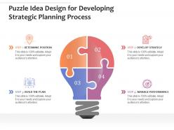 Puzzle idea design for developing strategic planning process