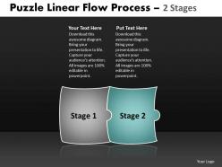 Puzzle linear flow process 2 stages 48