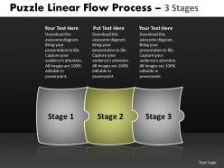 Puzzle linear flow process 3 stages 64