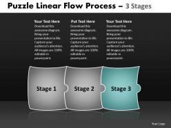 Puzzle linear flow process 3 stages 64