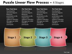 Puzzle Linear Flow Process 4 Stages 95