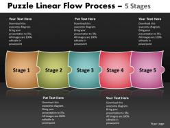 Puzzle Linear Flow Process 5 Stages 91