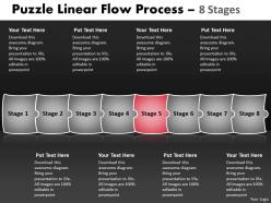 Puzzle linear flow process 8 stages 34