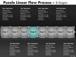 Puzzle linear flow process 8 stages