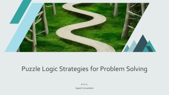 Puzzle Logic Strategies For Problem Solving PPT Template AT