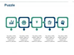 Puzzle marketing strategy ppt powerpoint presentation gallery infographics