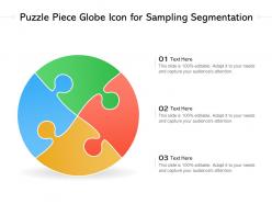 Puzzle Piece Globe Icon For Sampling Segmentation
