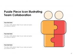 Puzzle Piece Icon Individual Connecting Business Segmentation Integration