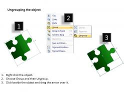 Puzzle pieces 1 powerpoint presentation slides db