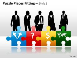 Puzzle pieces fitting style 1 ppt 5