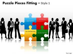 Puzzle pieces fitting style 1 ppt 7
