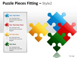 Puzzle pieces fitting style 2 ppt 3