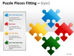 Puzzle pieces fitting style 2 ppt 4