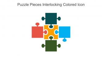Puzzle Pieces Interlocking Colored Icon In Powerpoint Pptx Png And Editable Eps Format