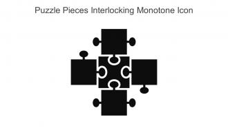 Puzzle Pieces Interlocking Monotone Icon In Powerpoint Pptx Png And Editable Eps Format