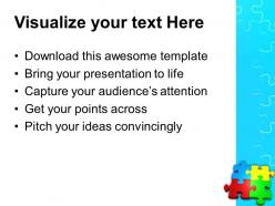 Puzzle pieces ppt powerpoint templates team business sales themes