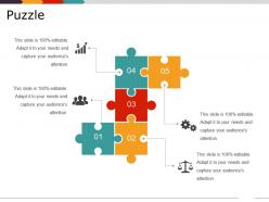 94728573 style puzzles mixed 5 piece powerpoint presentation diagram infographic slide