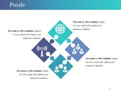 Puzzle powerpoint slide introduction template 1