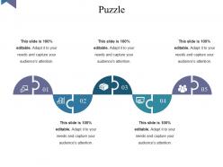 Puzzle powerpoint slide template