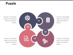 Puzzle ppt background graphics