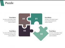 Puzzle ppt background template