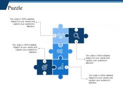 Puzzle ppt infographic template slide portrait