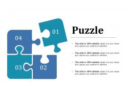 Puzzle ppt model icons