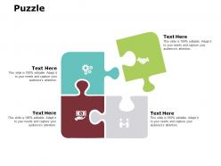1237254 style puzzles matrix 4 piece powerpoint presentation diagram infographic slide
