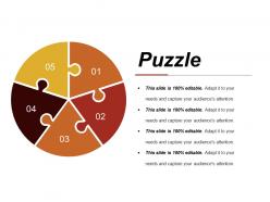 87168838 style puzzles circular 5 piece powerpoint presentation diagram infographic slide