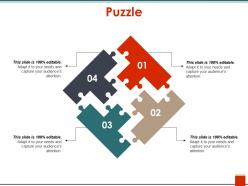 34722696 style puzzles mixed 4 piece powerpoint presentation diagram infographic slide