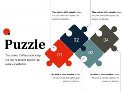 Puzzle ppt slides layout