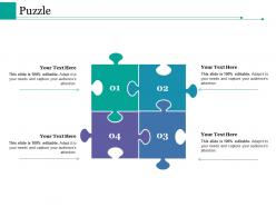 Puzzle ppt styles background