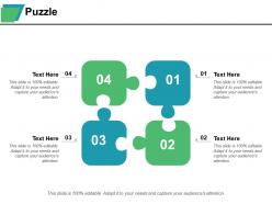 Puzzle ppt summary background designs