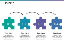 Puzzle ppt summary designs