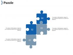 Puzzle ppt summary infographic template