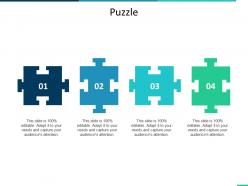 Puzzle problem solution ppt summary infographic template