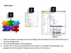 45220612 style puzzles matrix 1 piece powerpoint presentation diagram infographic slide