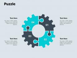 Puzzle process circular ppt powerpoint presentation icon slide