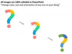 Puzzle question mark for accounting conventions flat powerpoint design
