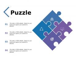 6165892 style puzzles mixed 4 piece powerpoint presentation diagram infographic slide