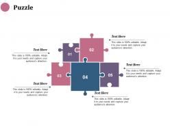 Puzzle solution strategy ppt infographics design inspiration